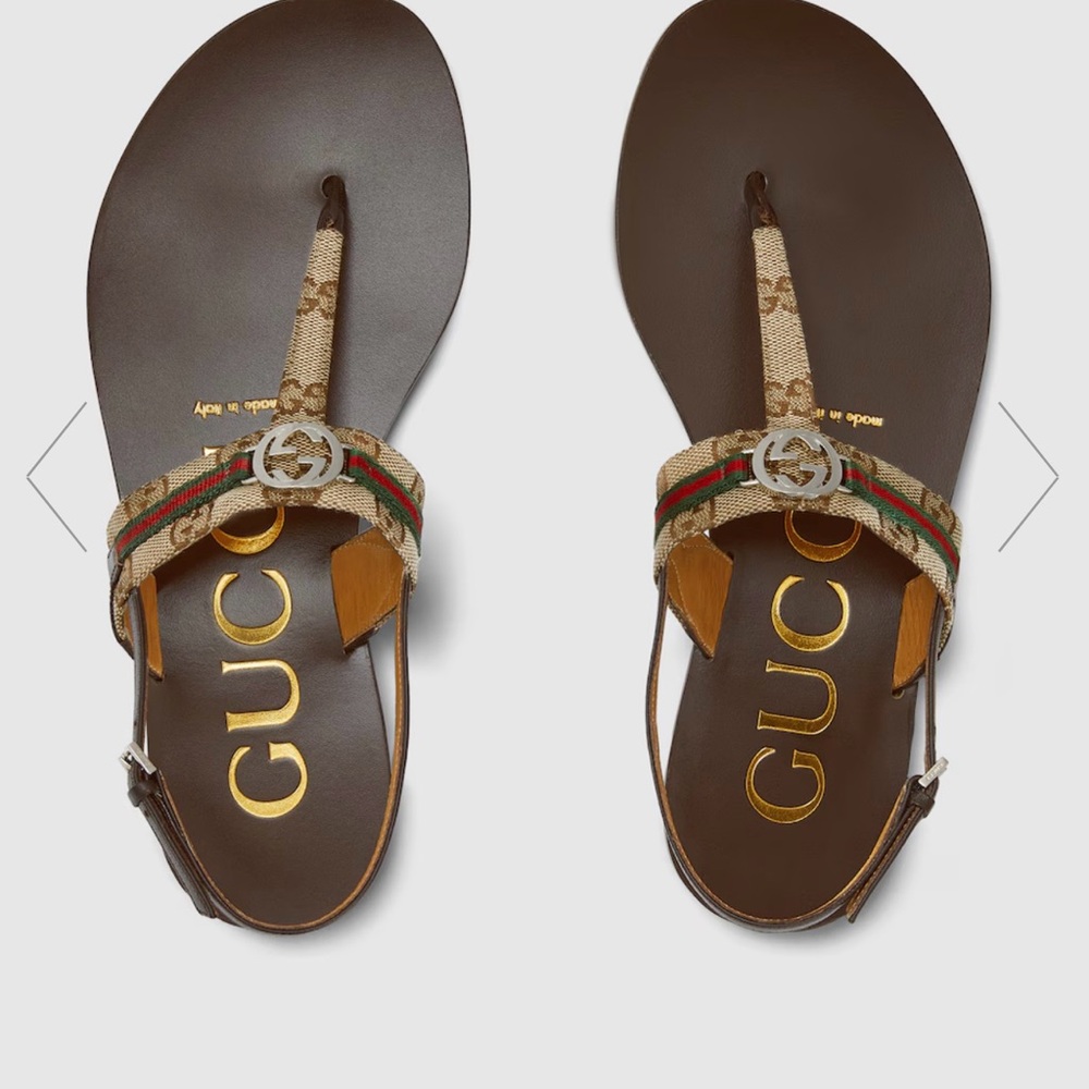 Gucci sandals excellent condition with original box and dust bag